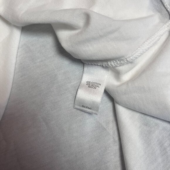 J.Jill Pure Jill White Cowl Neck Top Size L Petite - Picture 5 of 5